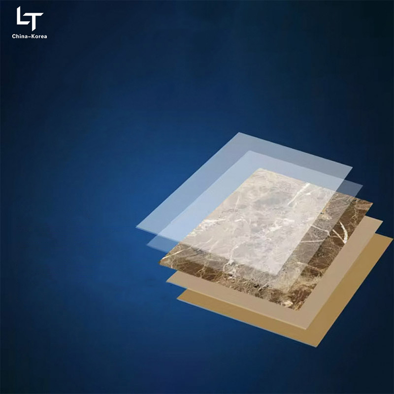 Placa UV de PVC à prova d'água de 1220 × 2440 mm 3 mm para decoração de painel de parede interior com acabamento de alto brilho para decoração de design de escritório e casa