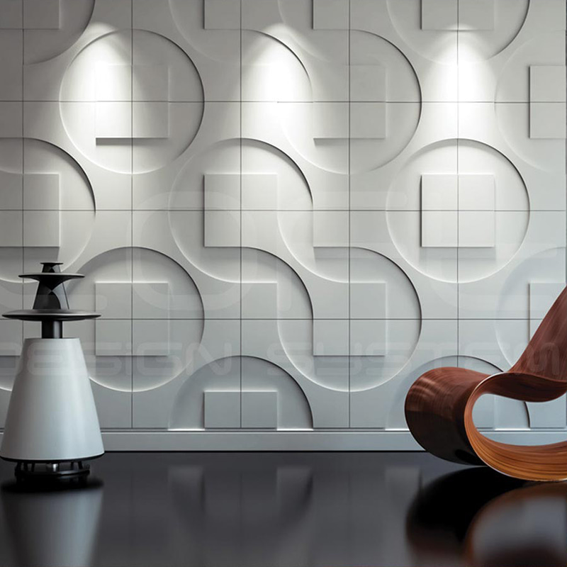 Painéis de parede 3d pared, revestimentos de parede para decoração de casa, painel interno de pvc, villa geométrica moderna