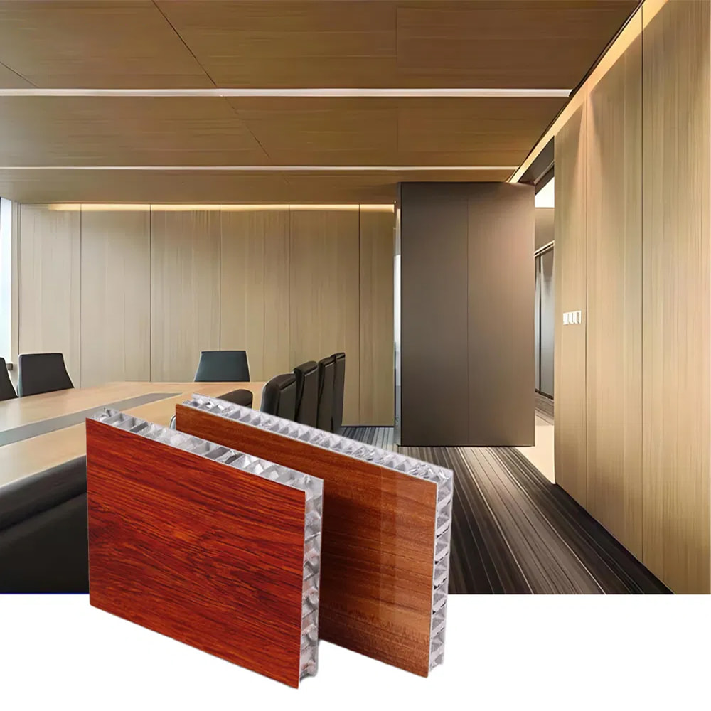 Painéis de favo de mel de alumínio de 18 mm para armários e portas de cozinha Fábrica de painéis de favo de mel de alumínio