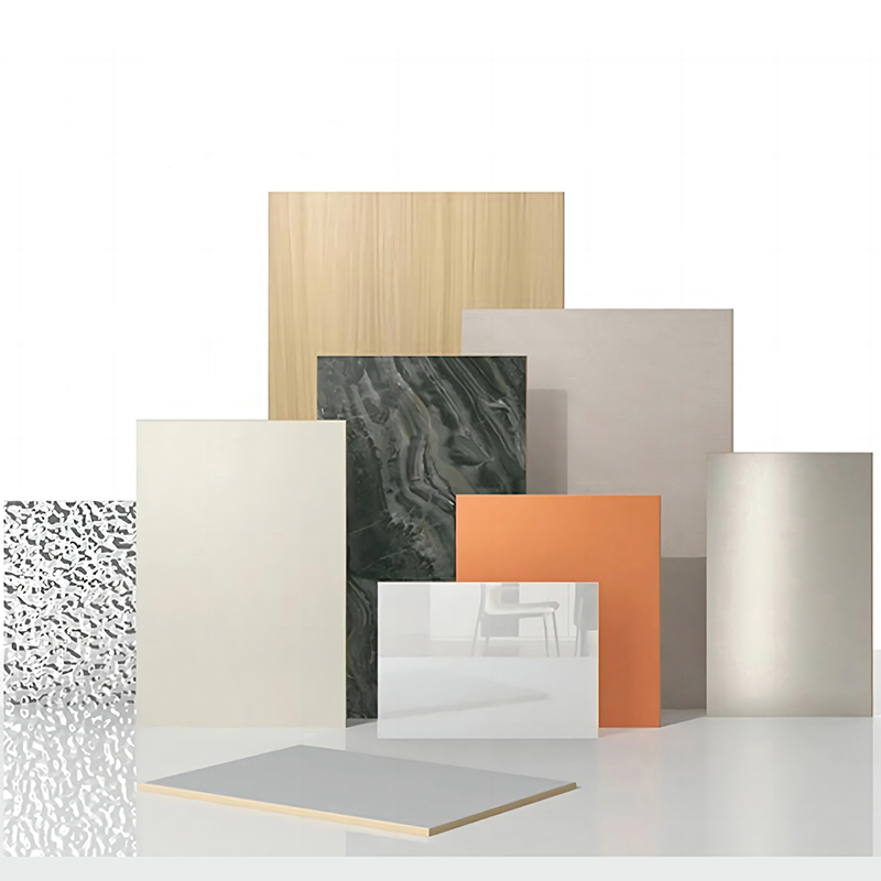 Folha de cristal de carbono de PVC leve de alta densidade anti-riscos 5 mm-8 mm de espessura para decoração de banheiro de hotel comercial Painel de parede durável à prova de fogo de grau B1