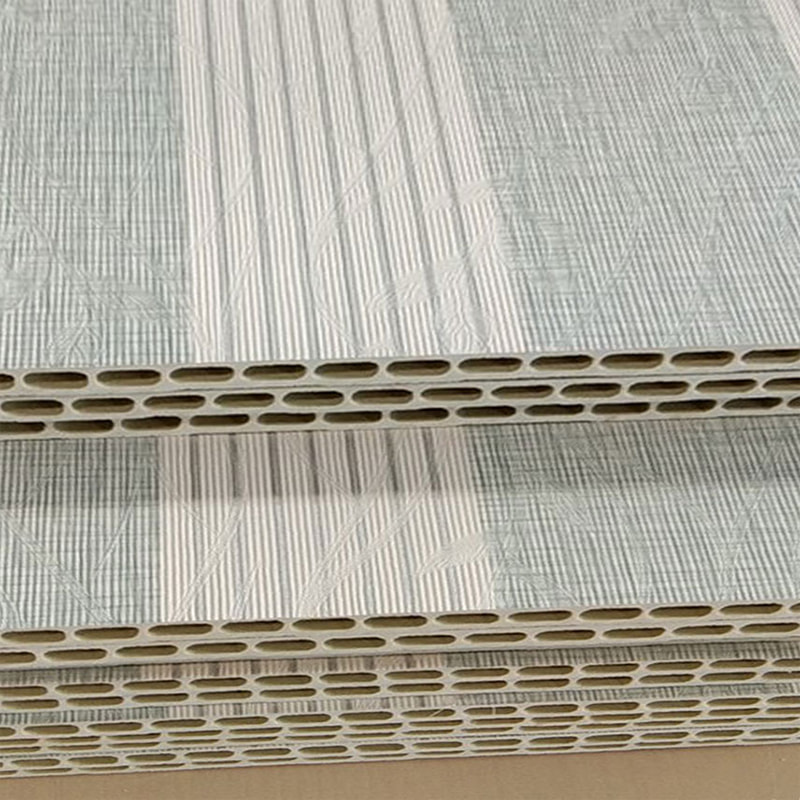 Painel de parede de PVC de fibra de madeira de bambu integrado moderno para fundo de TV Painel de parede rígido para teto interno para uso em hotel