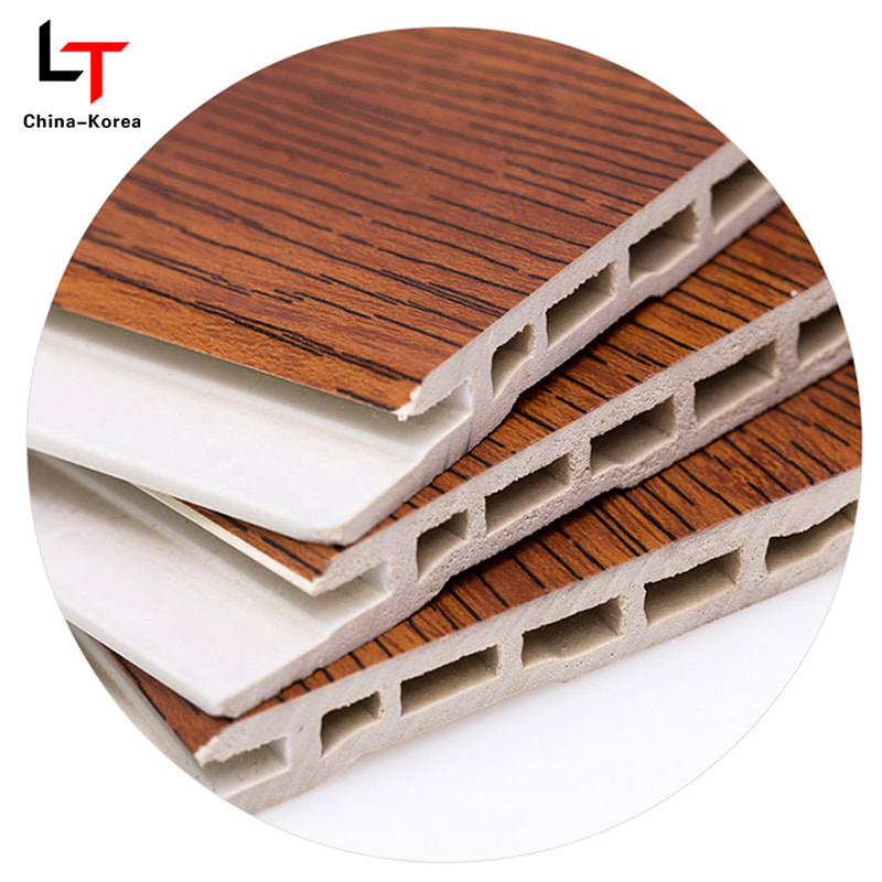 Melinco decoração interior textura de pedra falsa painel plano painéis de teto de PVC placa de parede de grãos de mármore folha à prova d'água