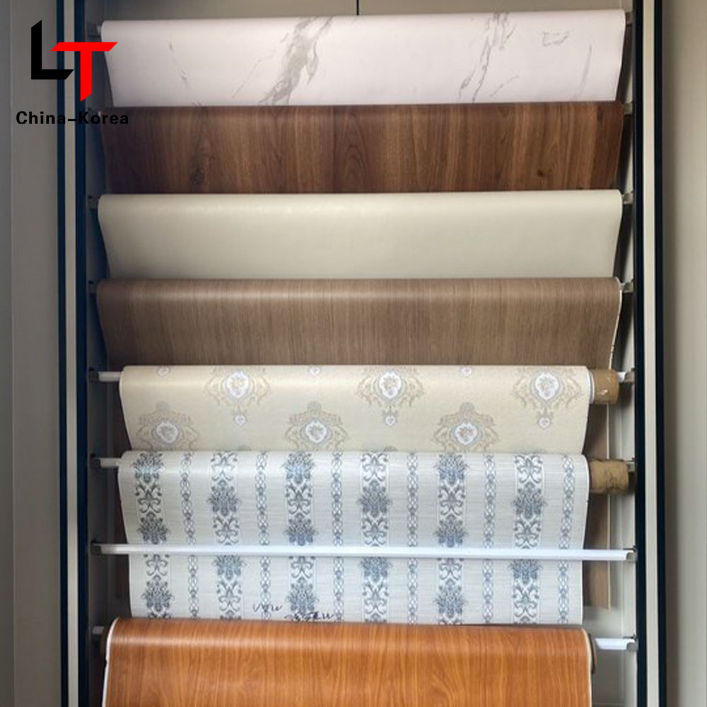 Filme de transferência de calor de laminação de impressão 3D 5D Filme de decoração de móveis de PVC Folha de prensa a vácuo para painel de parede de porta WPC Placa UV