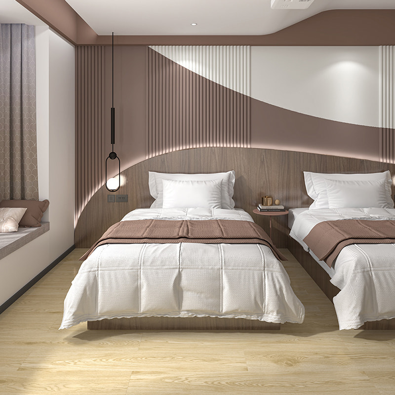 Telha plástica da durabilidade que flutua a grão de madeira impermeável 4mm 5mm 6mm 7mm 8mm PVC clica o revestimento do SPC da prancha do vinil