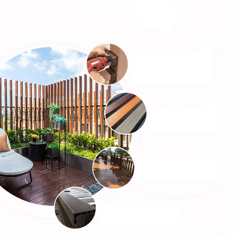 Snap on DIY Piso Ao Ar Livre À Prova D 'Água Wpc Pátio Composto Pisos de Engenharia Intertravados Placas de Azulejo