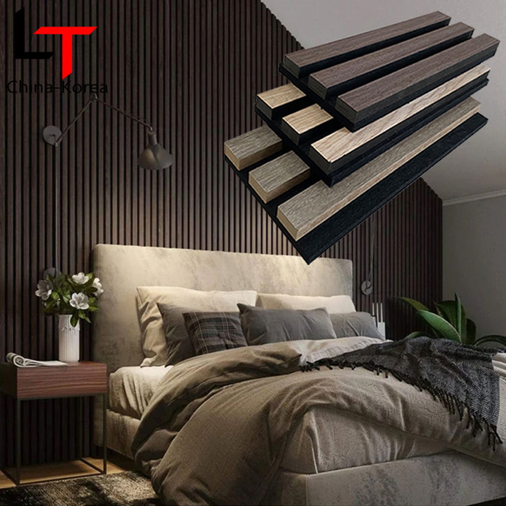 Painéis de parede acústicos WPC