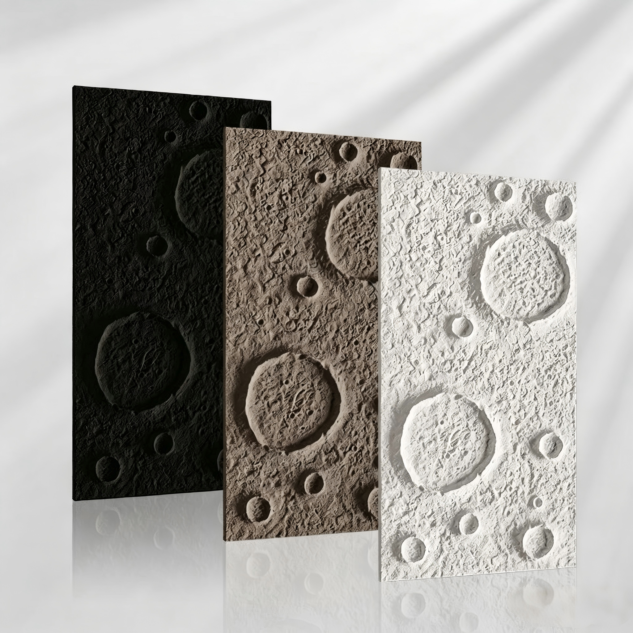 Parede de pedra lunar PU: quando a estética cósmica entra nos espaços domésticos